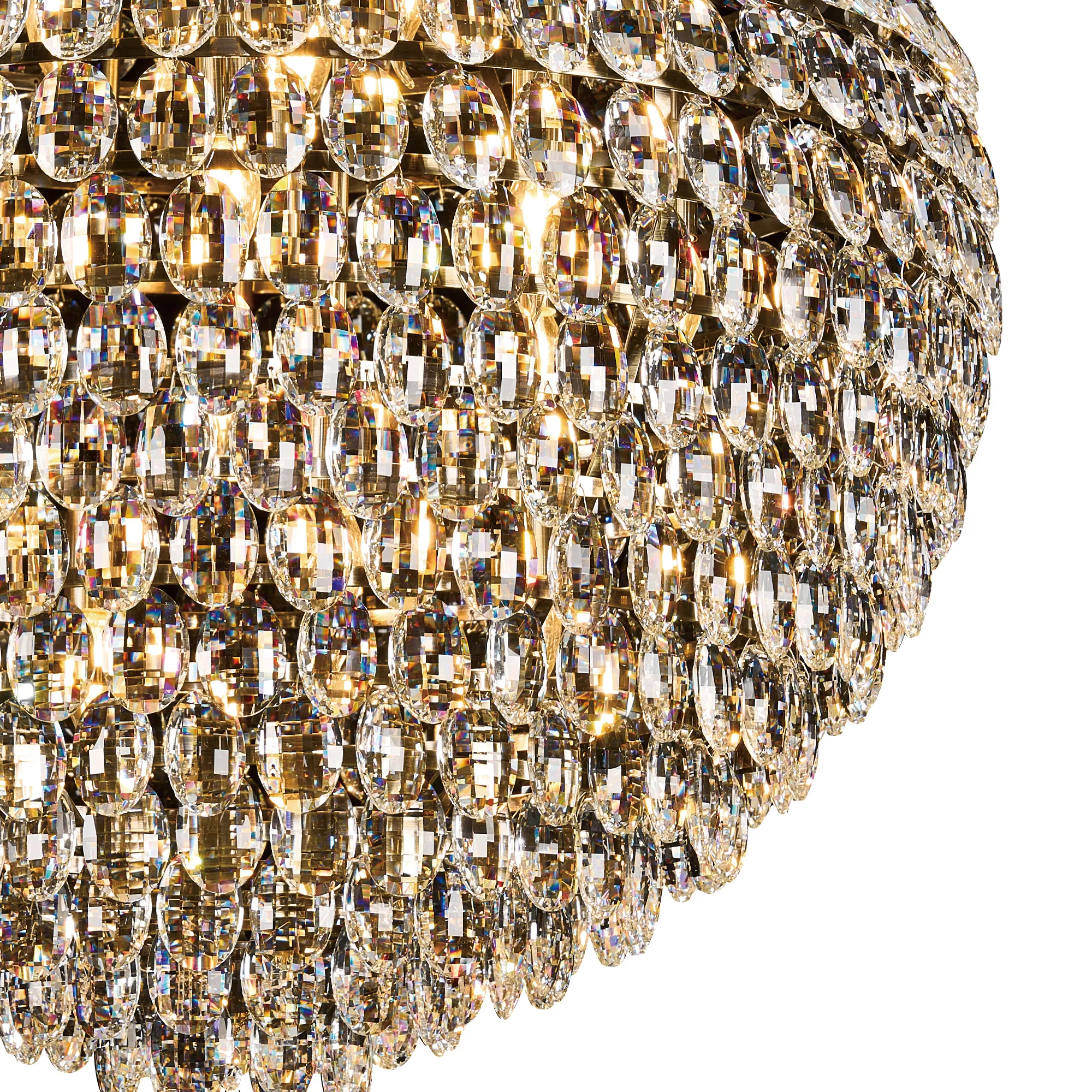 Coniston Pendant 16 Light (46kg) Antique Brass IL32811AB  Diyas Coniston Antique Brass